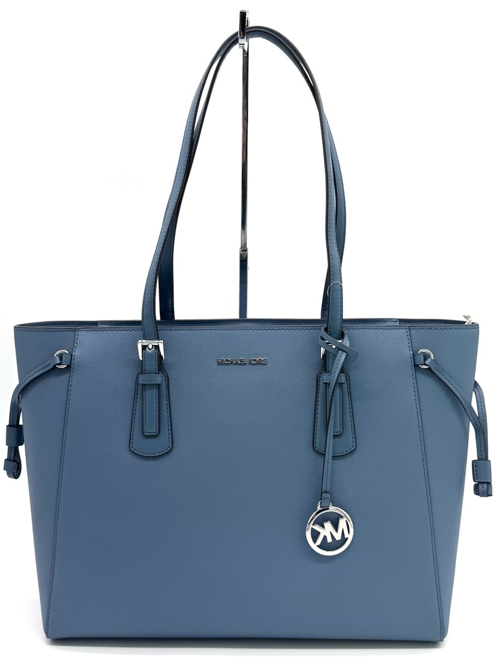 Michael Kors Voyager Large Leather Tote Bag - Denim